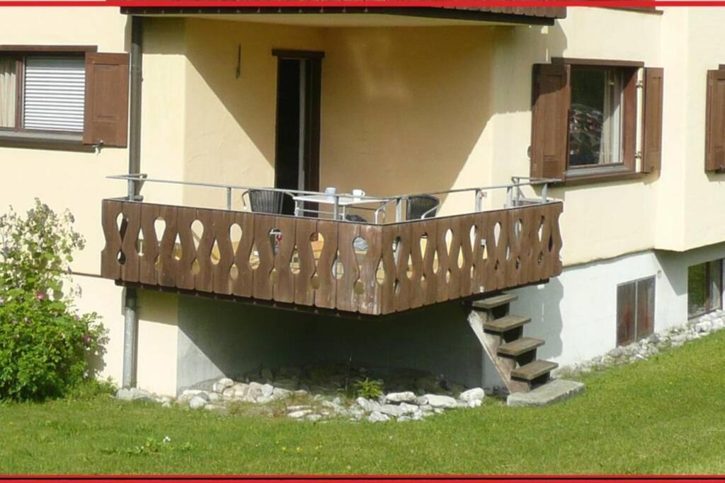 Appartement In Hus Signal Met Prachtig Uitzicht Op De Bergen Klosters-Serneus Exterior foto